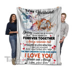 To My Husband Destiny Made Us A Couple Red Fox Cozy Fleece Blanket, Sherpa Blanket Cozy Fleece Blanket