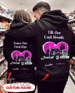 Couple Shirts - Personalized Till Our Last Breath Trucker Matching Couple, Valentine 2022 Gift Graphic Unisex T Shirt, Sweatshirt, Hoodie Size S - 5XL