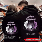 Couple Shirts - Personalized Always On My Mind Forever In My Heart Love Matching Couple, Valentine 2022 gift Graphic Unisex T Shirt, Sweatshirt, Hoodie Size S - 5XL