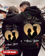 Couple Shirts - Personalized Till Our Last Breath Police Couple Matching Couple, Valentine 2022 gift Graphic Unisex T Shirt, Sweatshirt, Hoodie Size S - 5XL