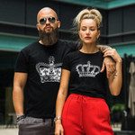 Couple Matching Shirts King And Queen Couple GIft Graphic Unisex T Shirt, Sweatshirt, Hoodie Size S - 5XL