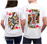 Couple Matching Shirts King & Queen Card Couple GIft Graphic Unisex T Shirt, Sweatshirt, Hoodie Size S - 5XL