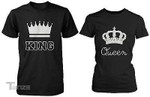 Couple Shirts - King and Queen,Valentine 2022 gifts Graphic Unisex T Shirt, Sweatshirt, Hoodie Size S - 5XL