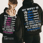 Couple Shirts My Hubby Wifey Is My Best Friend Favorite Couple Matching,Valentine 2022 gift Graphic Unisex T Shirt, Sweatshirt, Hoodie Size S - 5XL