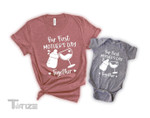 Our First Mother's Day Graphic Unisex T Shirt, Sweatshirt, Hoodie Size S - 5XL