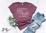 A Mother's Love is The Heart of Family Graphic Unisex T Shirt, Sweatshirt, Hoodie Size S - 5XL