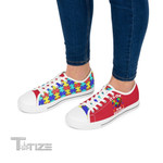 Autism Awareness Autism Mom Low Top Canvas Shoes