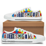 Autism Girl sneakers, Autism Low Top, License plate Low Top Canvas Shoes