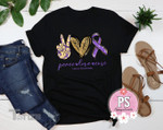 Peace Love Cure Shirt, Lupus Awareness Graphic Unisex T Shirt, Sweatshirt, Hoodie Size S - 5XL