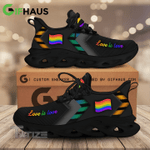 LGBT shoes Love is love rainbow pride Clunky Sneakers