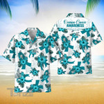 Ovarian Cancer Awareness aloha All Over Printed Hawaiian Shirt Size S - 5XL