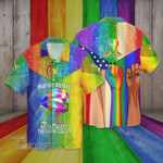 Lgbt Pride Human Beings We All Bleed The Same Color All Over Printed Hawaiian Shirt Size S - 5XL