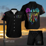 LGBT Pride Faith Hope Love Aloha Hawaiian Shirts Swim Trunks Beach Shorts All Over Printed Hawaiian Shirt Size S - 5XL