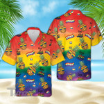 Hawaiian Aloha Shirts Love Is Love LGBT Pineapples Custom Name All Over Printed Hawaiian Shirt Size S - 5XL