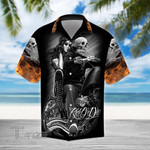 Gangster Skull Biker Ride Or Die Motorcycles Racing Gothics All Over Printed Hawaiian Shirt Size S - 5XL