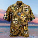 Save The Bees Skulls All Over Printed Hawaiian Shirt Size S - 5XL