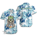 Hippie Skull Custom Name All Over Printed Hawaiian Shirt Size S - 5XL