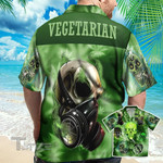Dope Vegetarian Skull Smoke Weed For Lifes All Over Printed Hawaiian Shirt Size S - 5XL