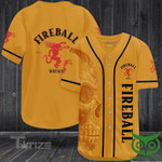 Fireball Skull Baseball Shirt