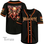 Skull Megadeth Baseball Shirt