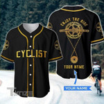 Cyclist Enjoy The Ride Custom Name Baseball Shirt
