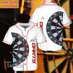 Darts Board Custom Name Baseball Shirt