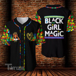 Black Girl Magic Custom Name Baseball Shirt
