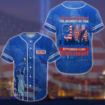 Never Forget 911 Custom Name Baseball Shirt