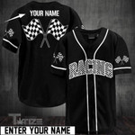 Racing Custom Name Baseball Shirt