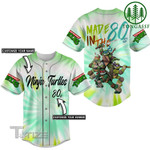 Ninja Turtles Custom Name and Number Baseball Shirt