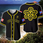 Taino Sun Puerto Rico Custom Name Baseball Shirt