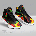 Black juneteenth you'll never walk alone 13 Sneakers XIII Shoes
