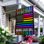 LGBT Flag We The People Means Everyone Garden Flag, House Flag