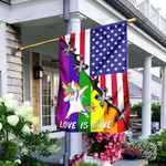 LGBT Unicorn American U.S. Flag Garden Flag, House Flag