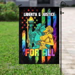 Lgbt Liberty And Justice For All Garden Flag, House Flag