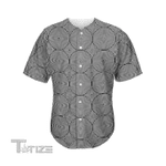 Psychedelic Circle Pattern Baseball Shirt