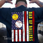 Baseball softball dad of ballers Graphic Unisex T Shirt, Sweatshirt, Hoodie Size S - 5XL
