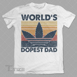 World's Dopest Dad Graphic Unisex T Shirt, Sweatshirt, Hoodie Size S - 5XL