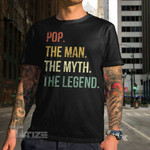 Mens Pop Man Myth Legend  For Mens Dad Father Grandpa Graphic Unisex T Shirt, Sweatshirt, Hoodie Size S - 5XL