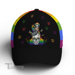 LGBT Girl And Sugar Skull Rainbow Classic Cap