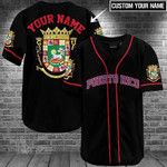 Puerto Rico Amazing Custom Name Baseball Jersey Baseball Shirt