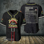 Mexican Dad Nutrition Facts Baseball Jersey Baseball Shirt