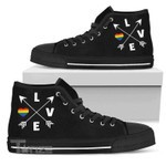 Lgbt Love  Lgbt All Star Pride Rainbow LGBT Unisex High Top Canvas Shoes