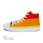Lgbtq Rainbow Flag Unisex High Top Canvas Shoes