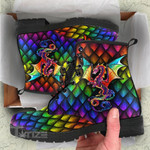 Dragon Lgbt Pride Rainbow  Leather Boots Leather Boots