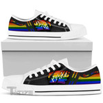 Pride Shoes Custom Name Lgbt Pride Low Top Canvas Shoes