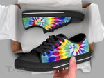 Rainbow Tie Dye Pride Rainbow LGBT Low Top Canvas Shoes