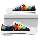 Lgbt Painting Colors Pride Rainbow LGBT Low Top Canvas Shoes