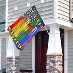 We The People Means Everyone LGBT American Flag Garden Flag, House Flag Garden Flag, House Flag