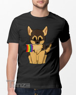 German Shepherd Pride LGBT Flag Graphic Unisex T Shirt, Sweatshirt, Hoodie Size S - 5XL